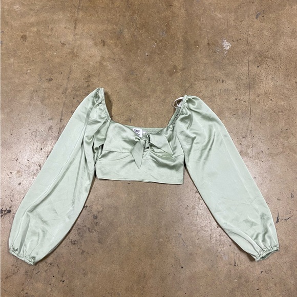 Princess Polly Olive Long Sleeve Top - Picture 1 of 4